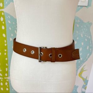 PRADA CARAMEL LEATHER BELT